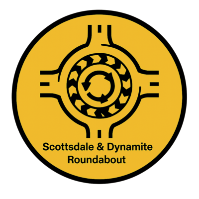 scottsdale and dynamite roundabout icon